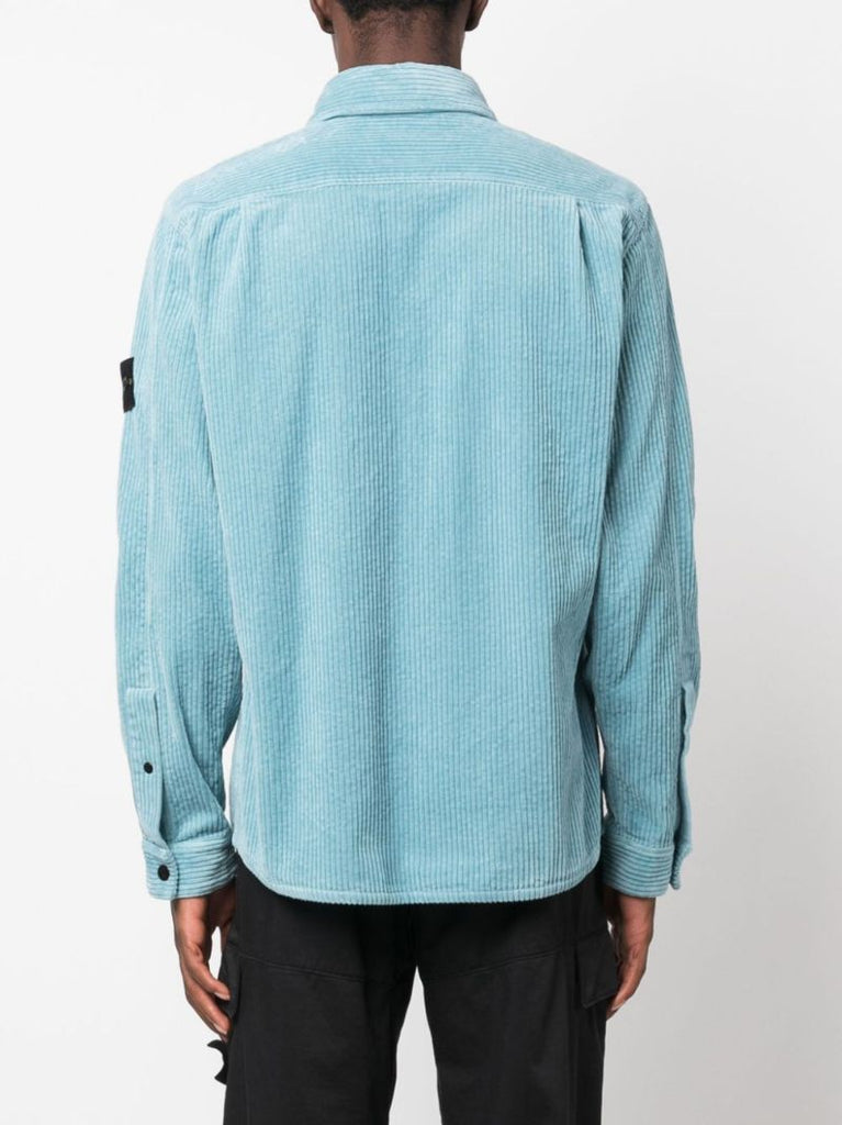 Blue Cotton-corduroy Overshirt