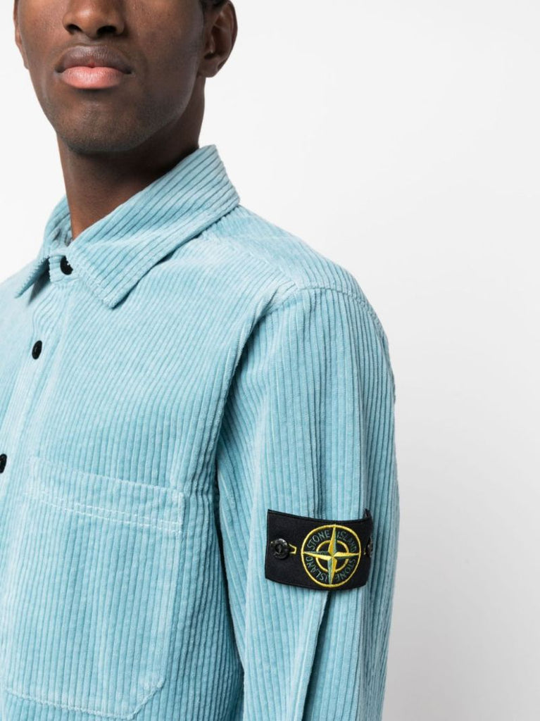 Blue Cotton-corduroy Overshirt
