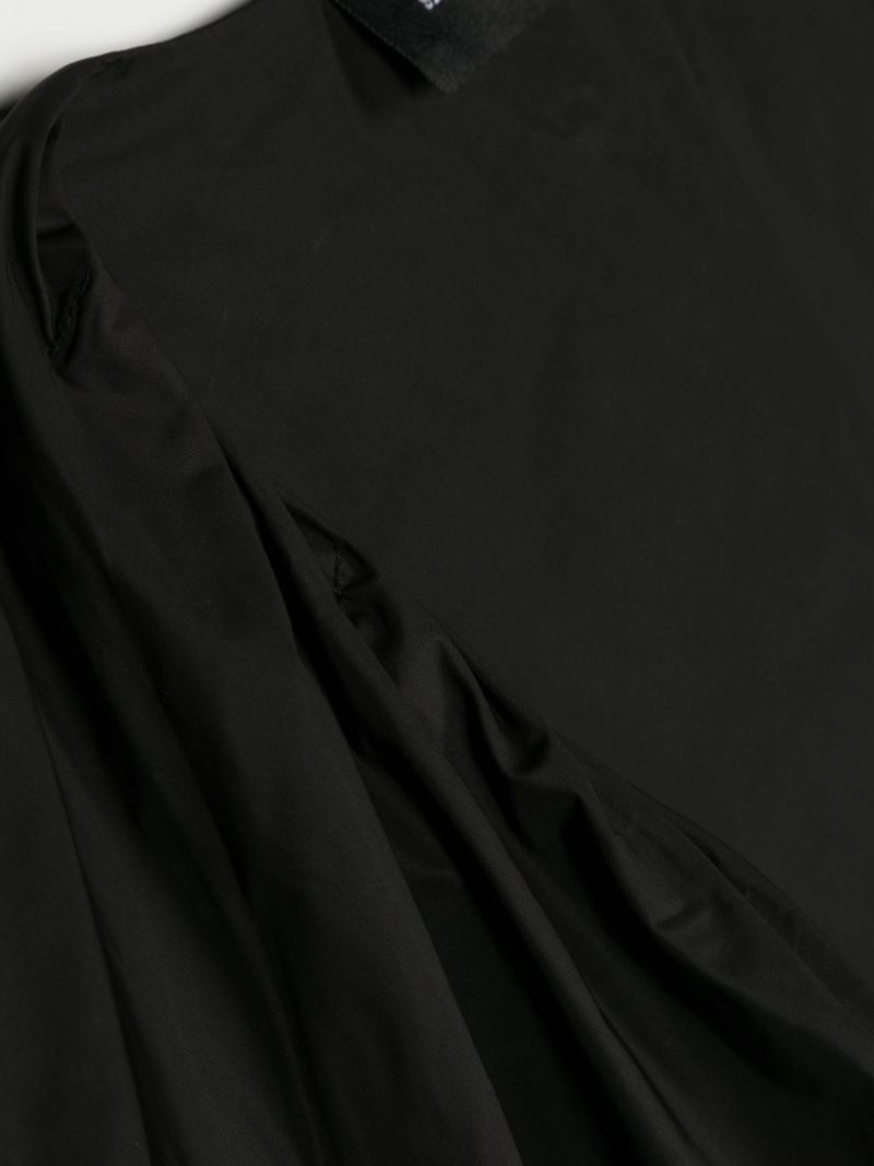 Black Faux Pearl-embellished Scarf