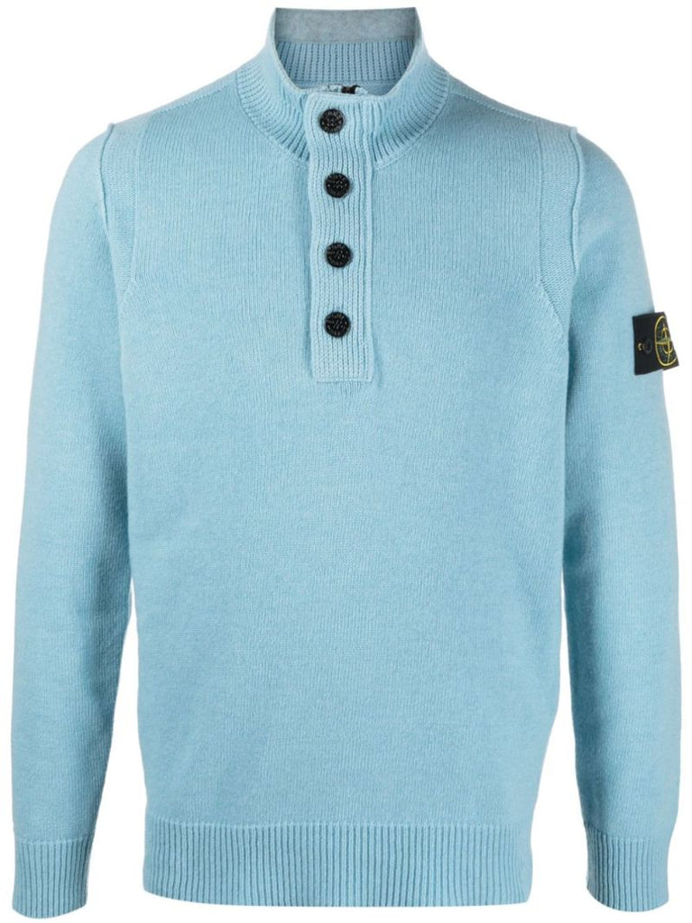 Blue Half-zip Sweater