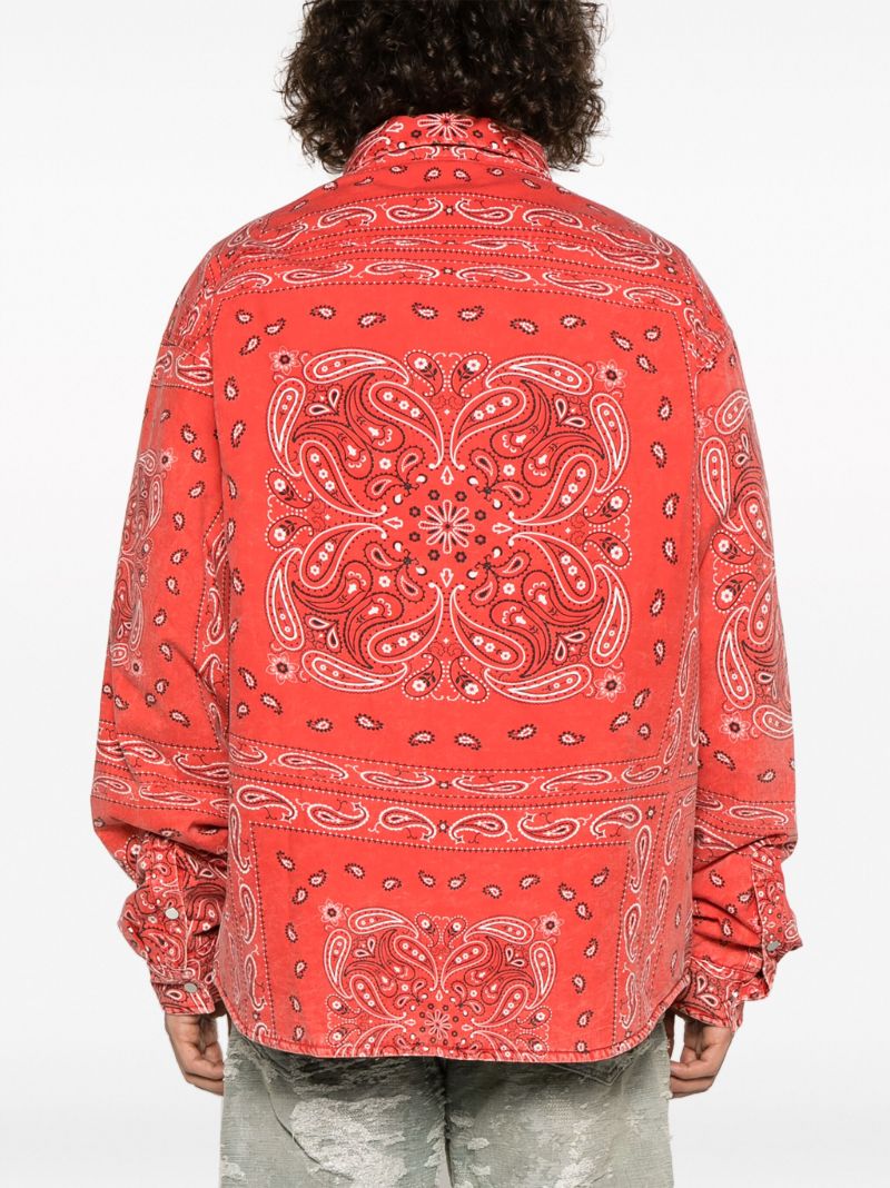 Red Bandana Cotton Shirt