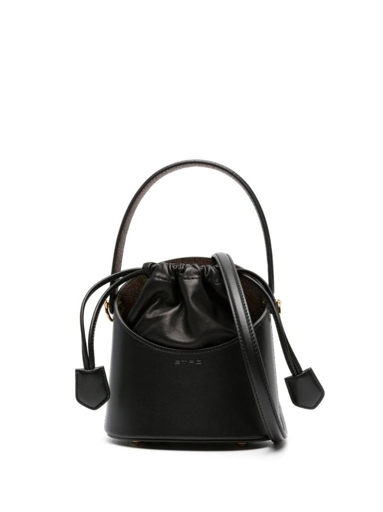 Black Saturno Leather Mini Bag