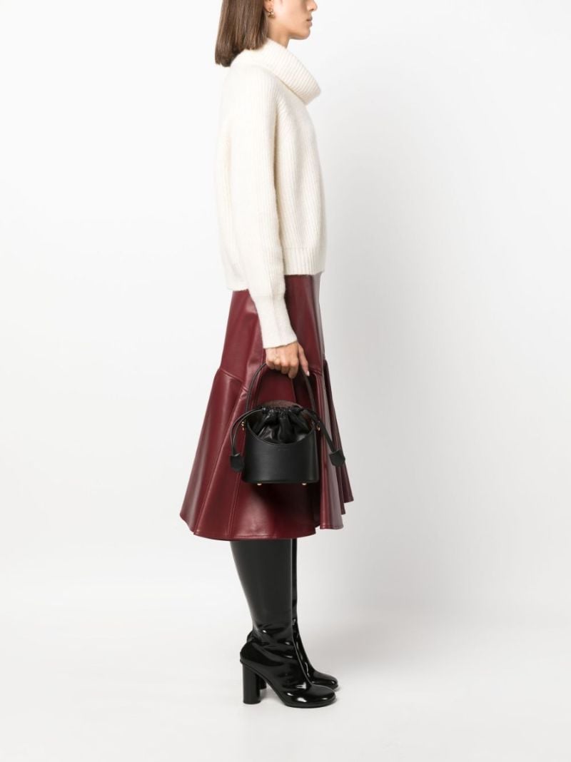 Black Saturno Leather Mini Bag