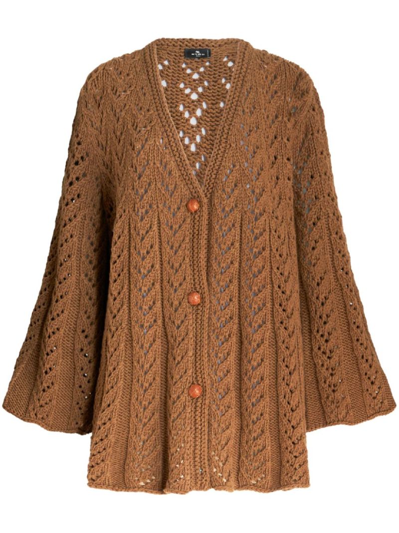 Brown Wool Cardigan