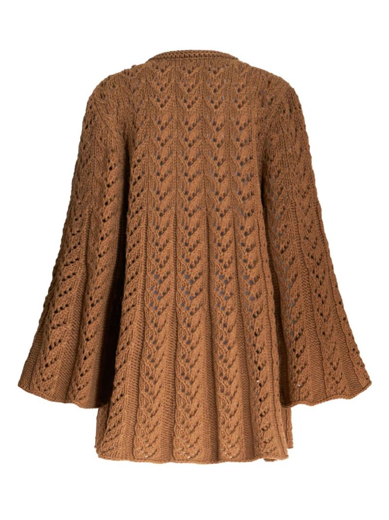 Brown Wool Cardigan