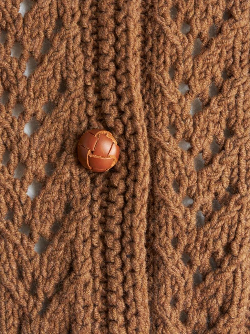 Brown Wool Cardigan
