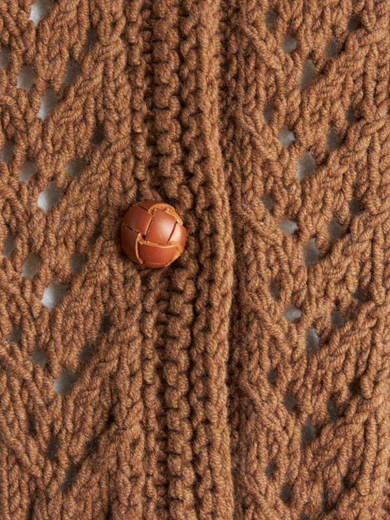 Brown Wool Cardigan