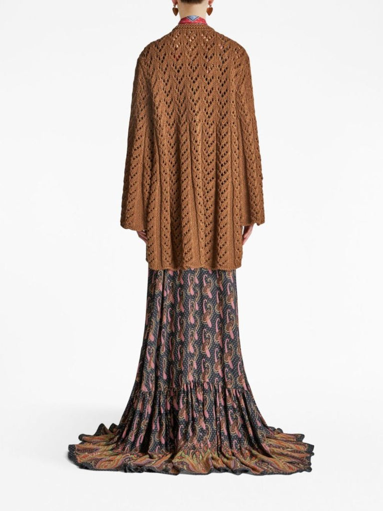Brown Wool Cardigan
