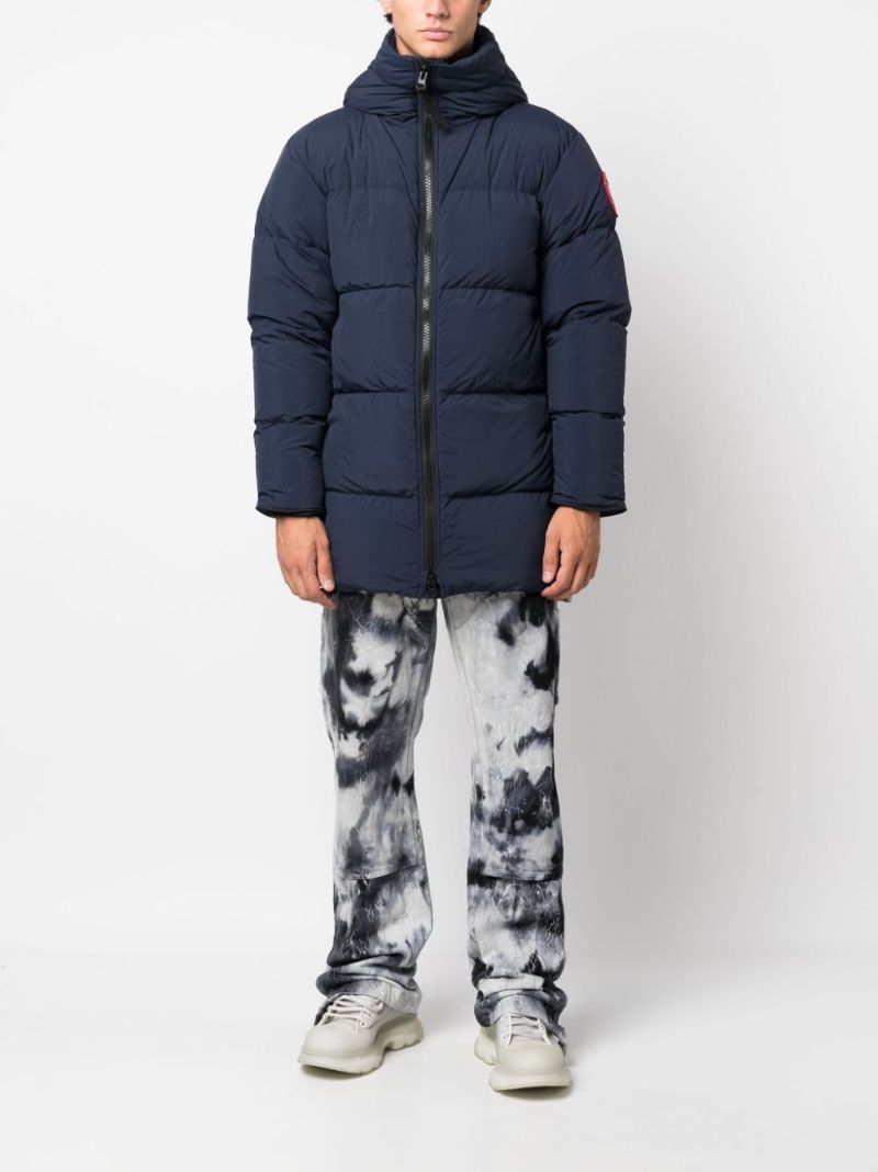 Blue Lawrence Hooded Quilted Coat