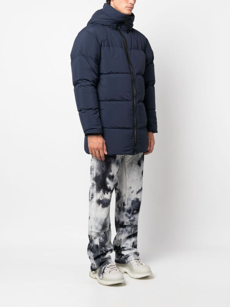 Blue Lawrence Hooded Quilted Coat