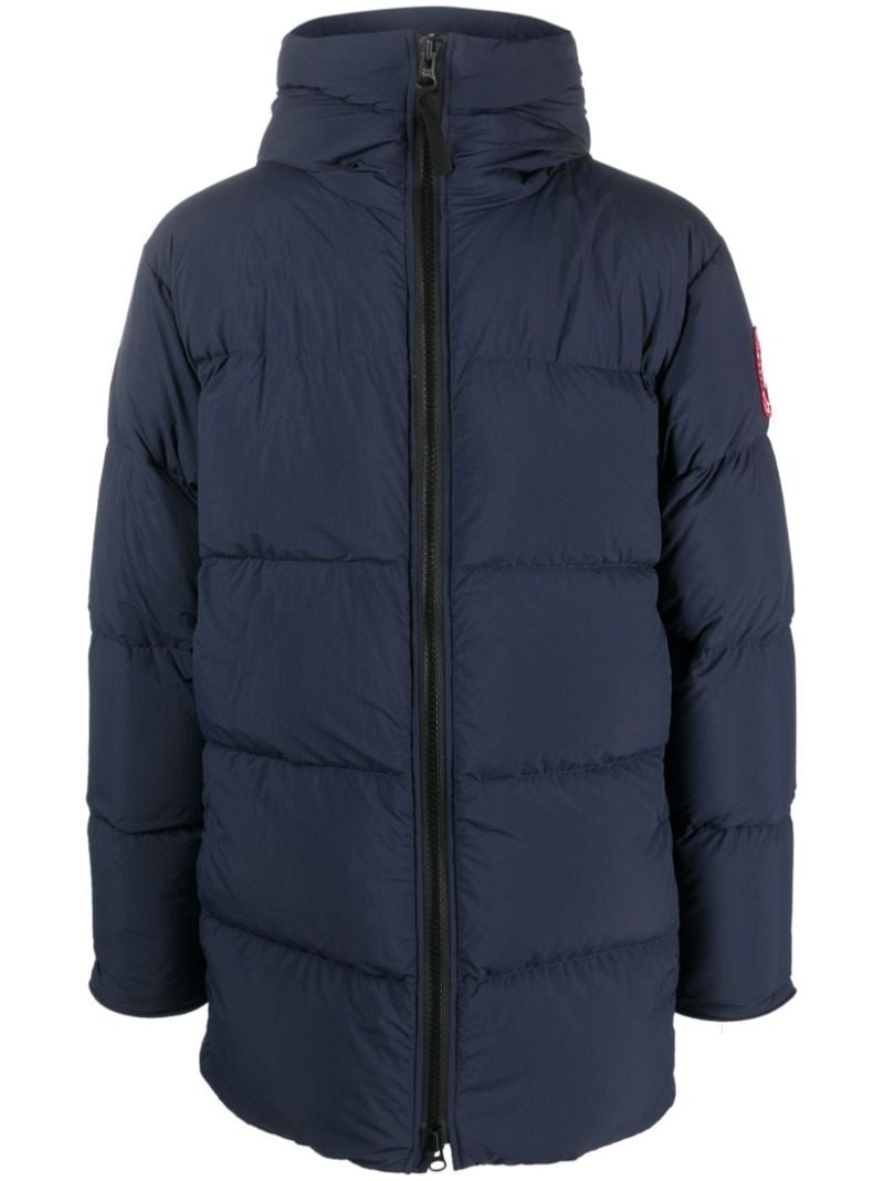 Blue Lawrence Hooded Quilted Coat