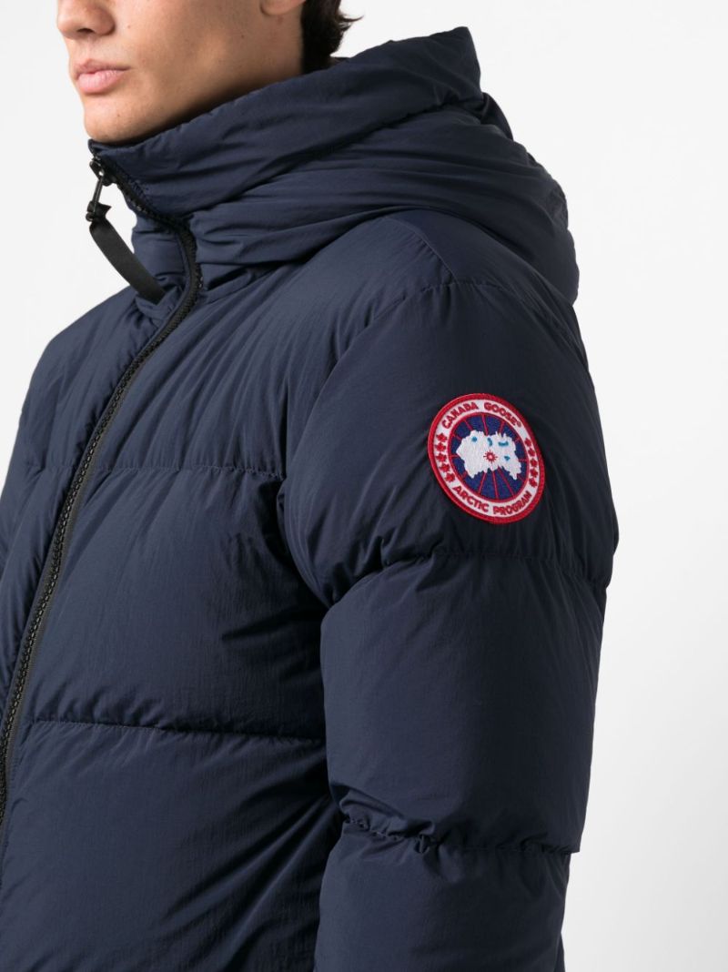 Blue Lawrence Hooded Quilted Coat