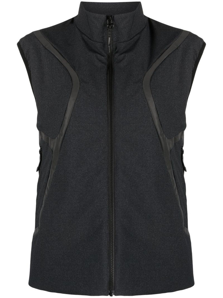 Grey Flash Stand-up Collar Gilet