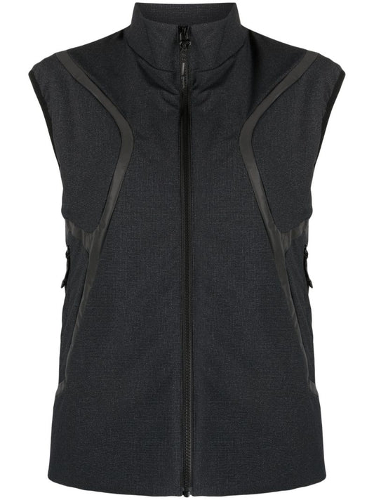 Grey Flash Stand-up Collar Gilet