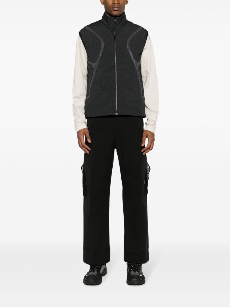 Grey Flash Stand-up Collar Gilet