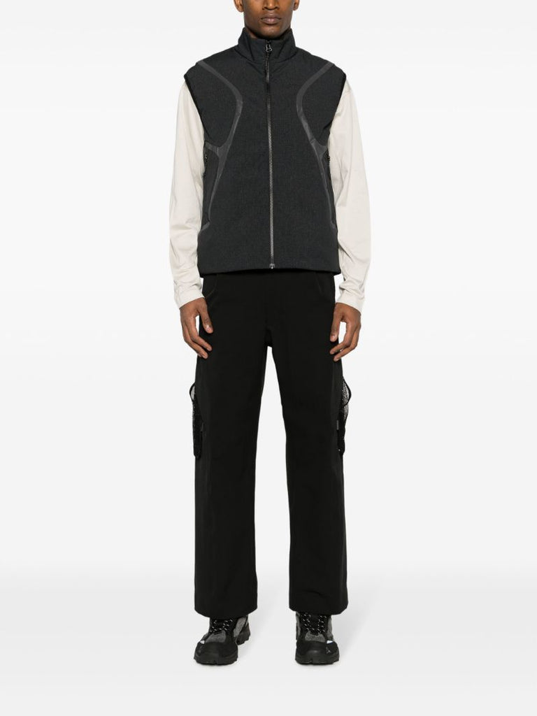 Grey Flash Stand-up Collar Gilet