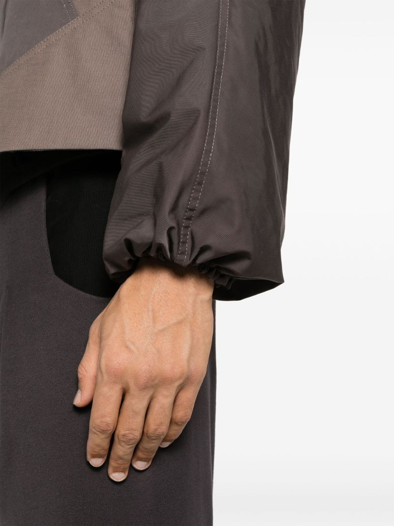 Green Panelled Cropped Jacket