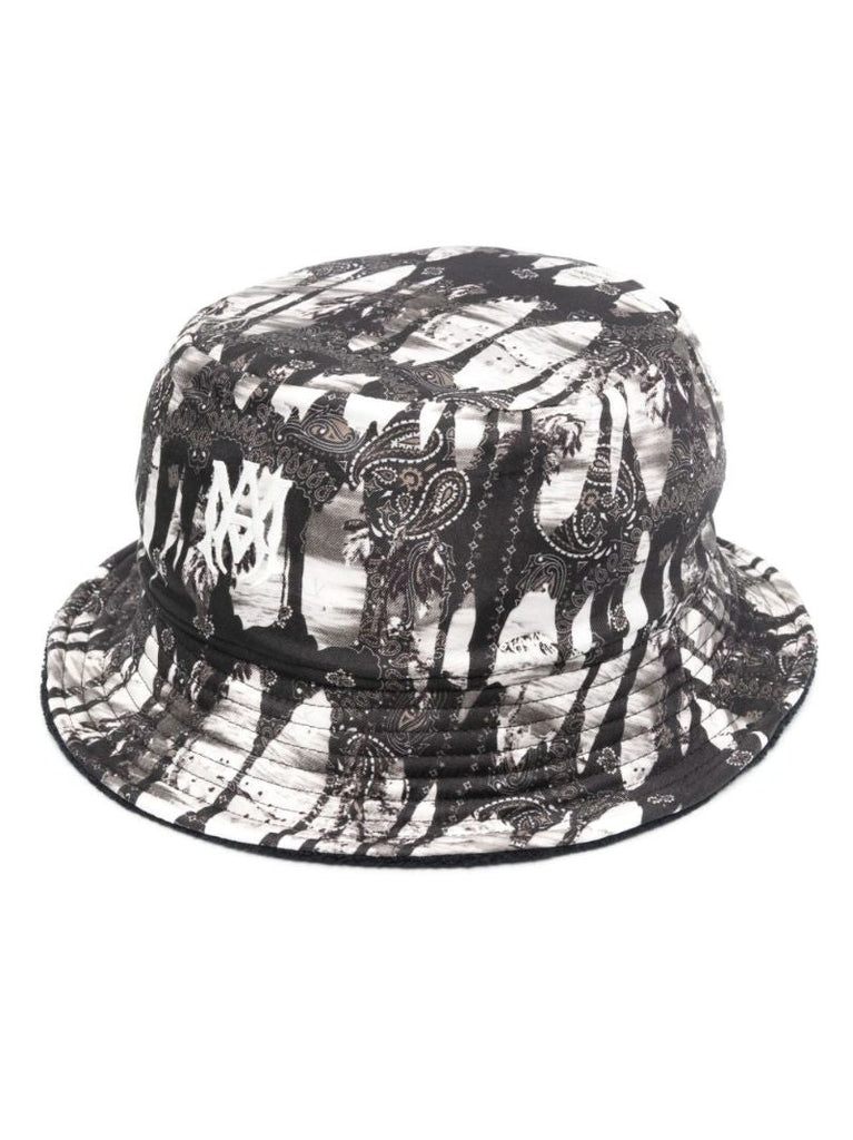 Black Reversible Silk Bucket Hat