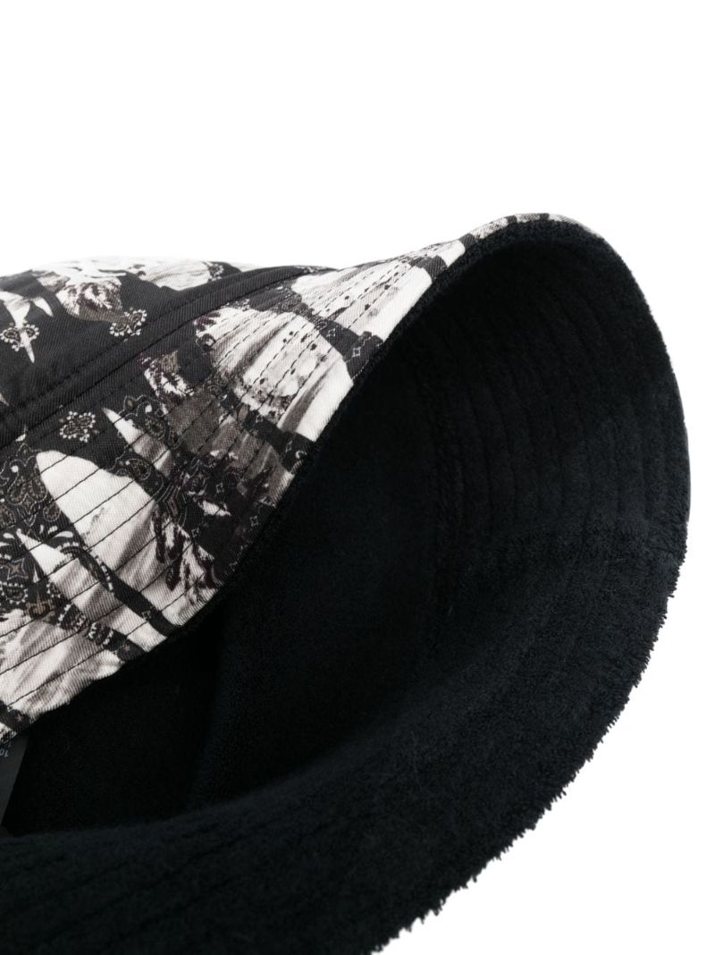 Black Reversible Silk Bucket Hat