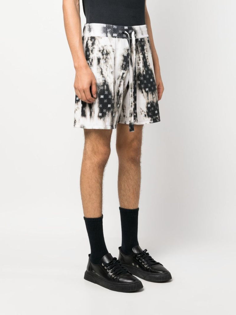 Black Logo-print Cotton Track Short