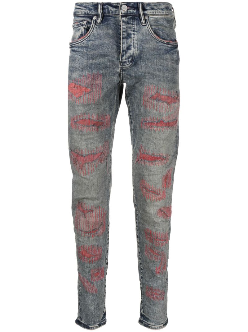 Blue Weft Blowout Skinny Jeans
