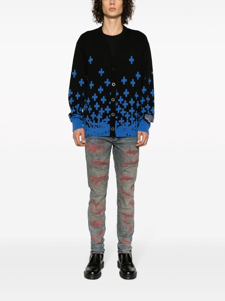 Blue Weft Blowout Skinny Jeans