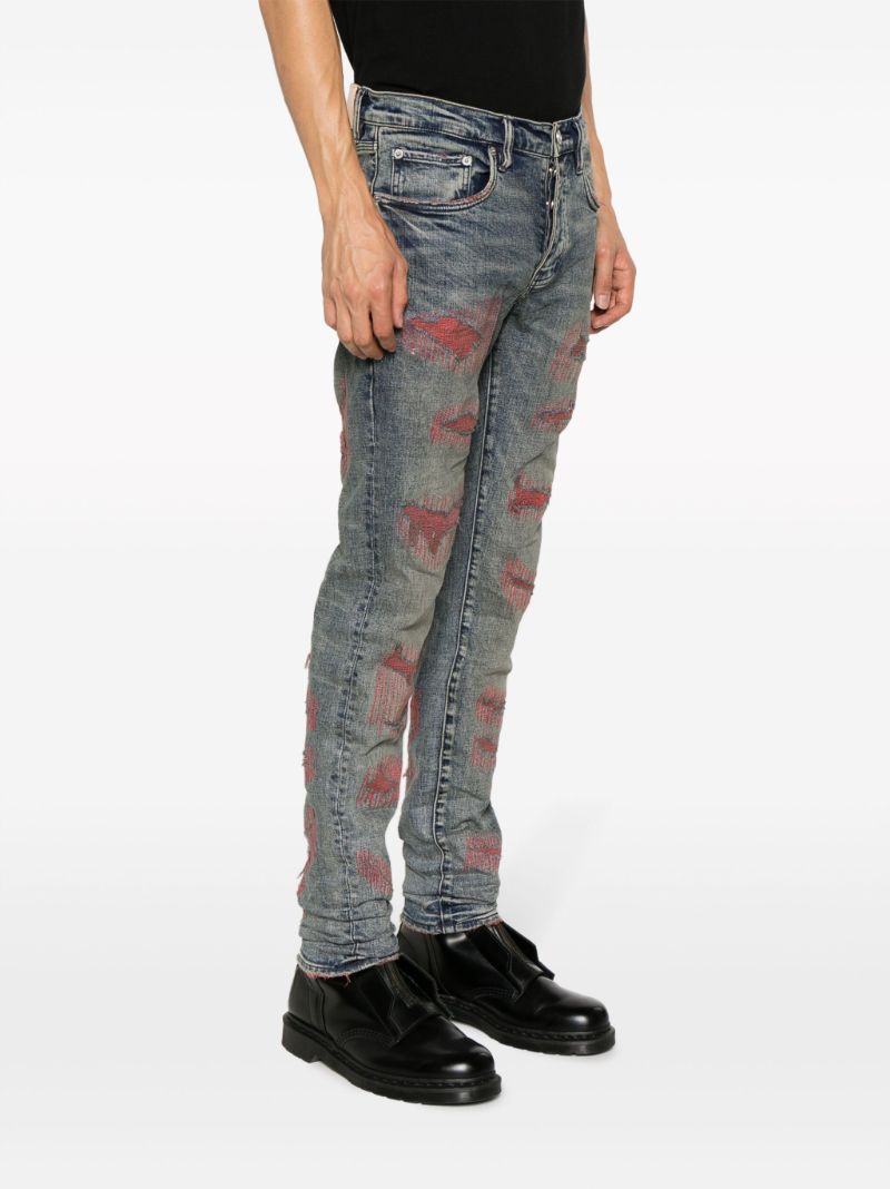 Blue Weft Blowout Skinny Jeans