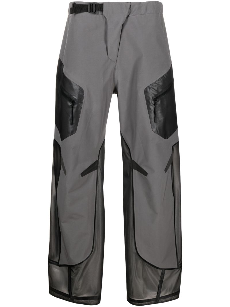 Grey Constructivism Straight-leg Trousers