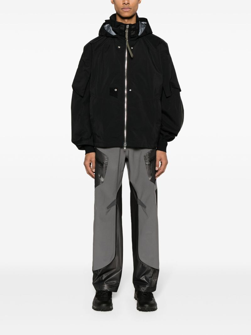 Grey Constructivism Straight-leg Trousers