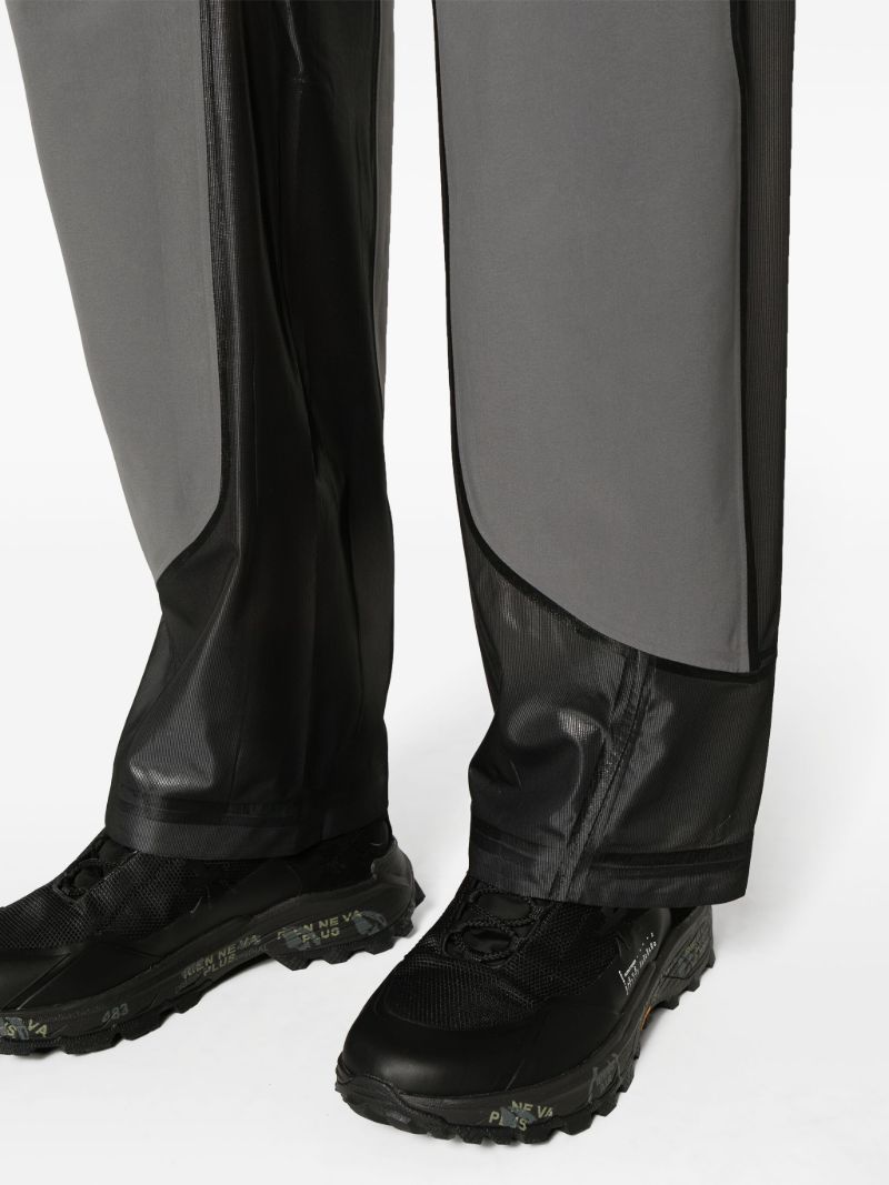 Grey Constructivism Straight-leg Trousers
