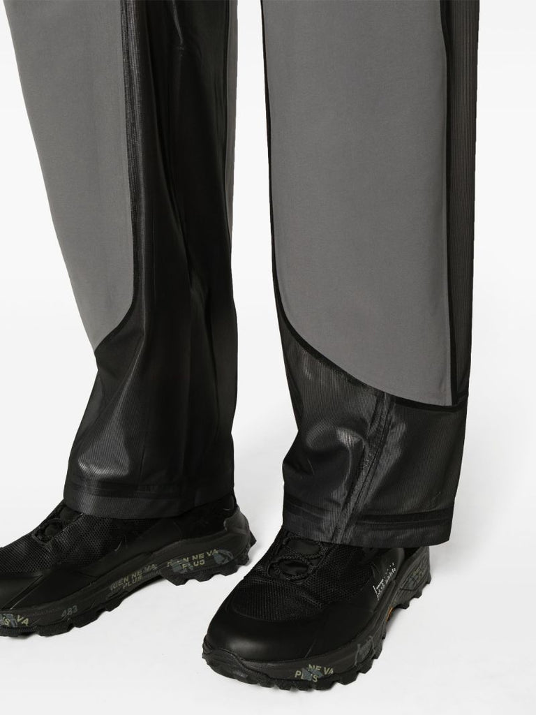 Grey Constructivism Straight-leg Trousers