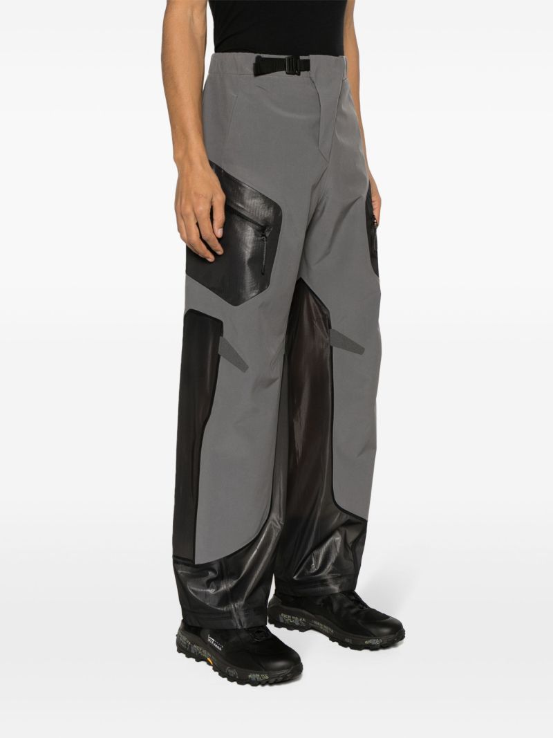 Grey Constructivism Straight-leg Trousers