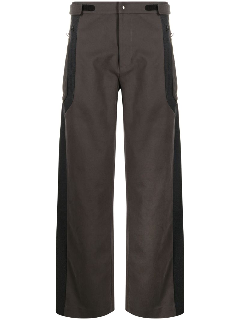 Grey Dewal Straight-leg Trousers