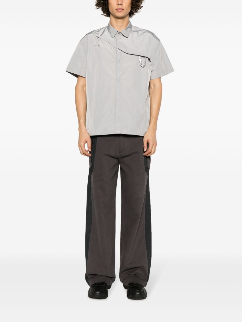 Grey Dewal Straight-leg Trousers
