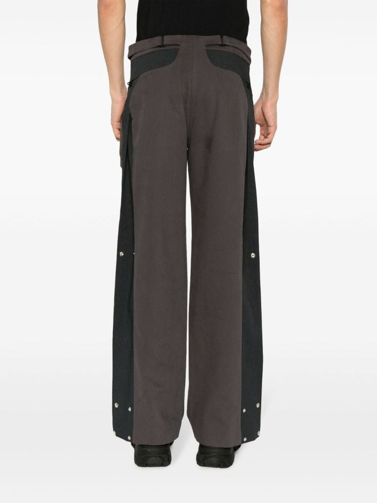 Grey Dewal Straight-leg Trousers