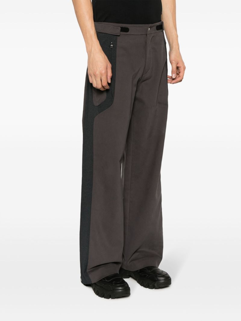 Grey Dewal Straight-leg Trousers