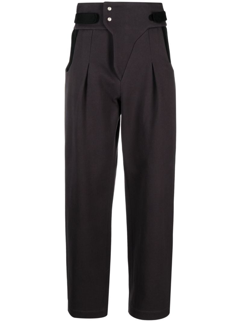 Grey Expand Straight-leg Trousers