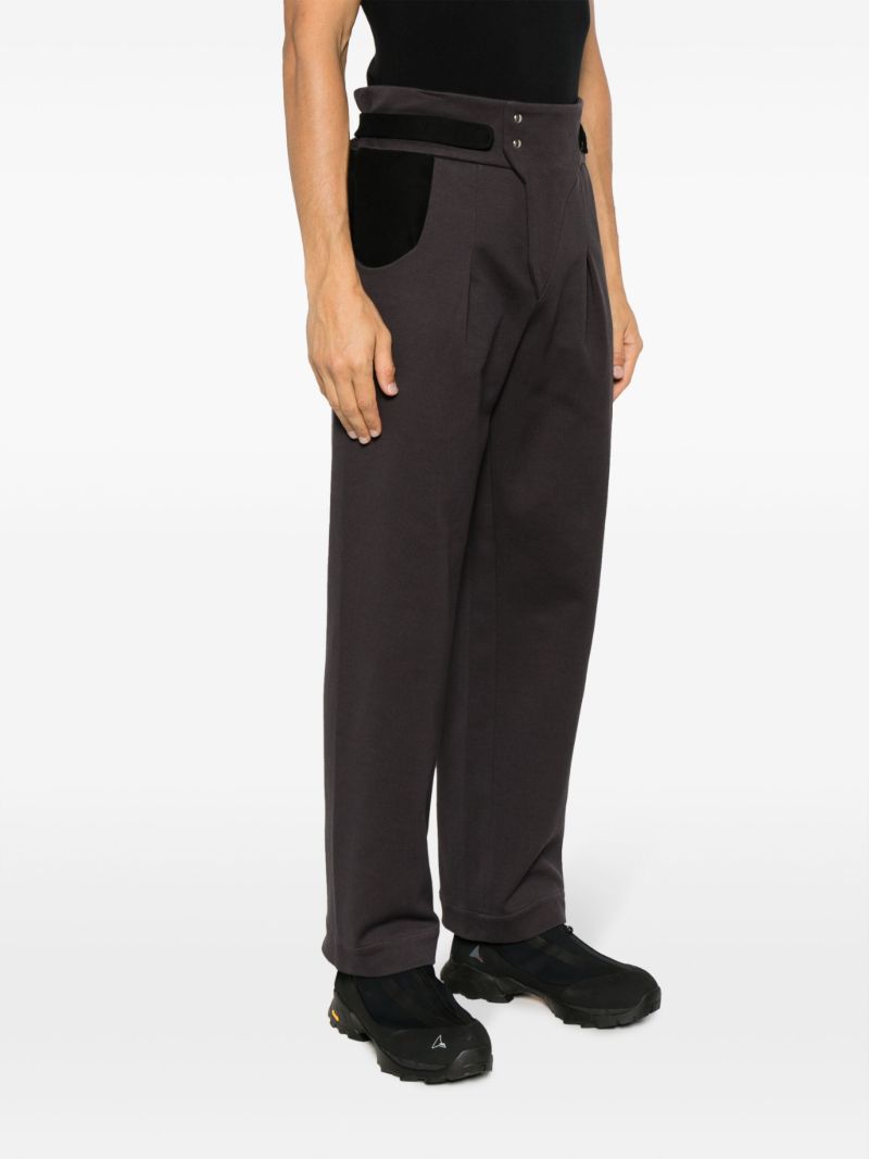 Grey Expand Straight-leg Trousers