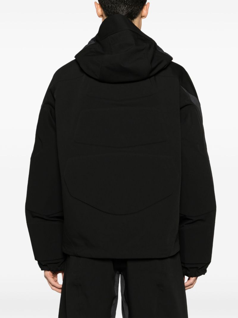 Black Armour Hooded Jacket