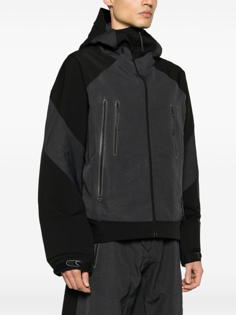 Black Armour Hooded Jacket