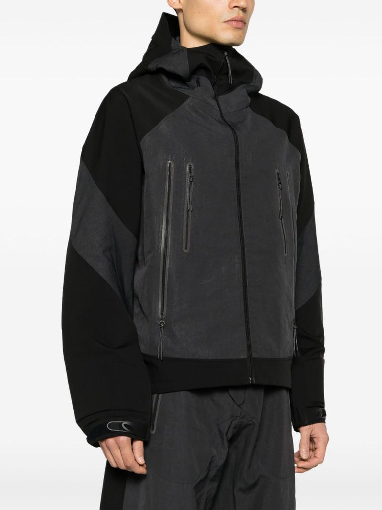 Black Armour Hooded Jacket