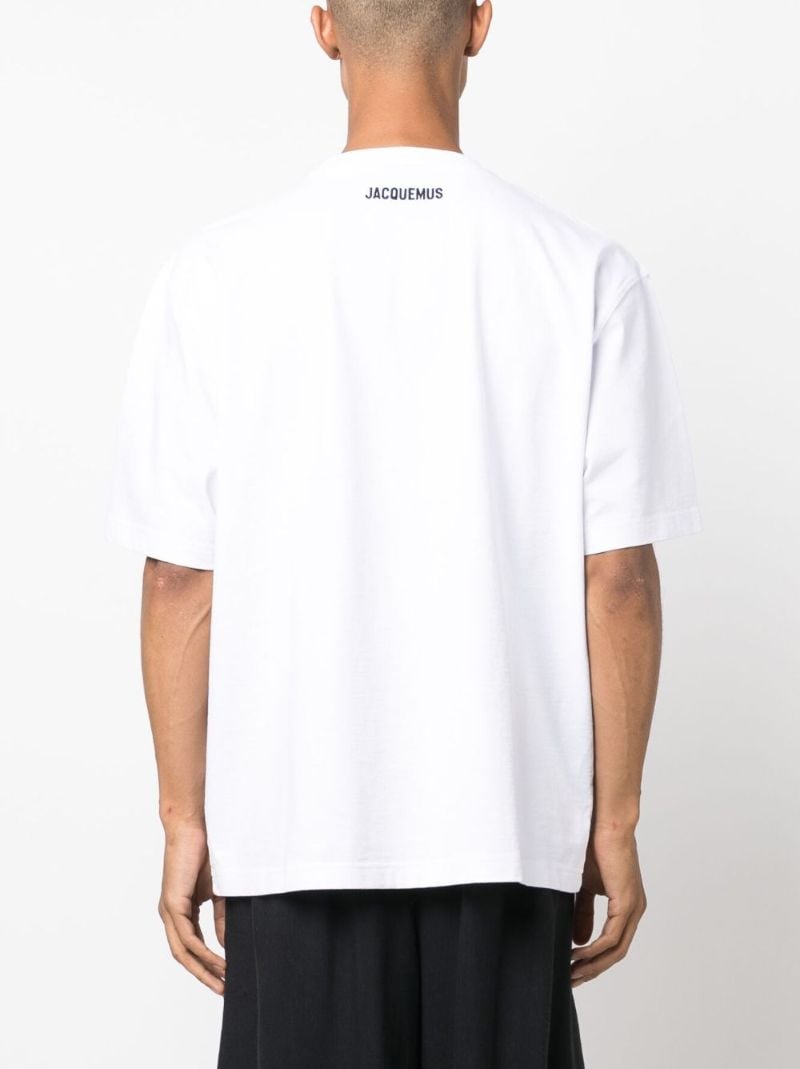 White Le T-shirt Soleil Cotton T-shirt