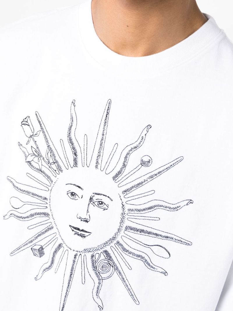 White Le T-shirt Soleil Cotton T-shirt