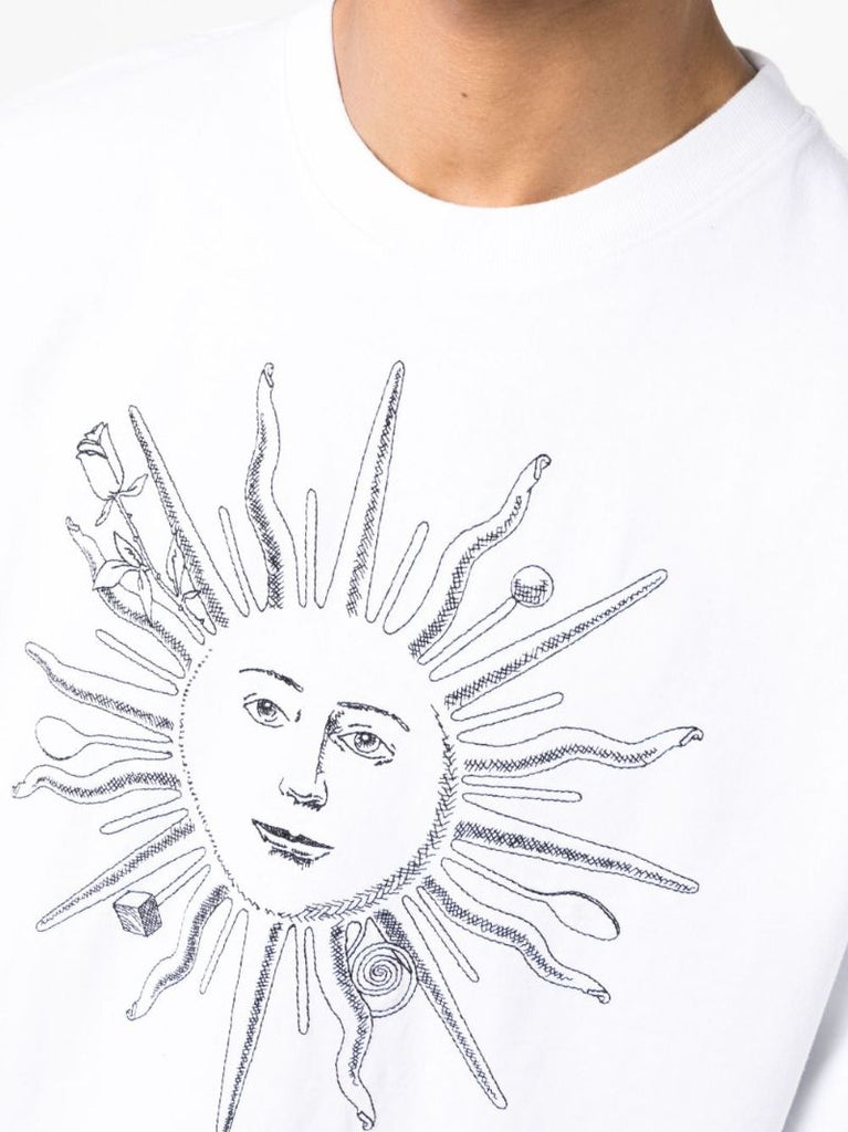 White Le T-shirt Soleil Cotton T-shirt
