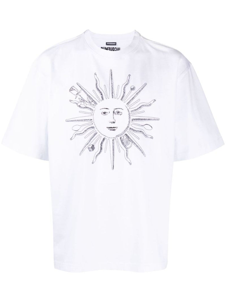 White Le T-shirt Soleil Cotton T-shirt