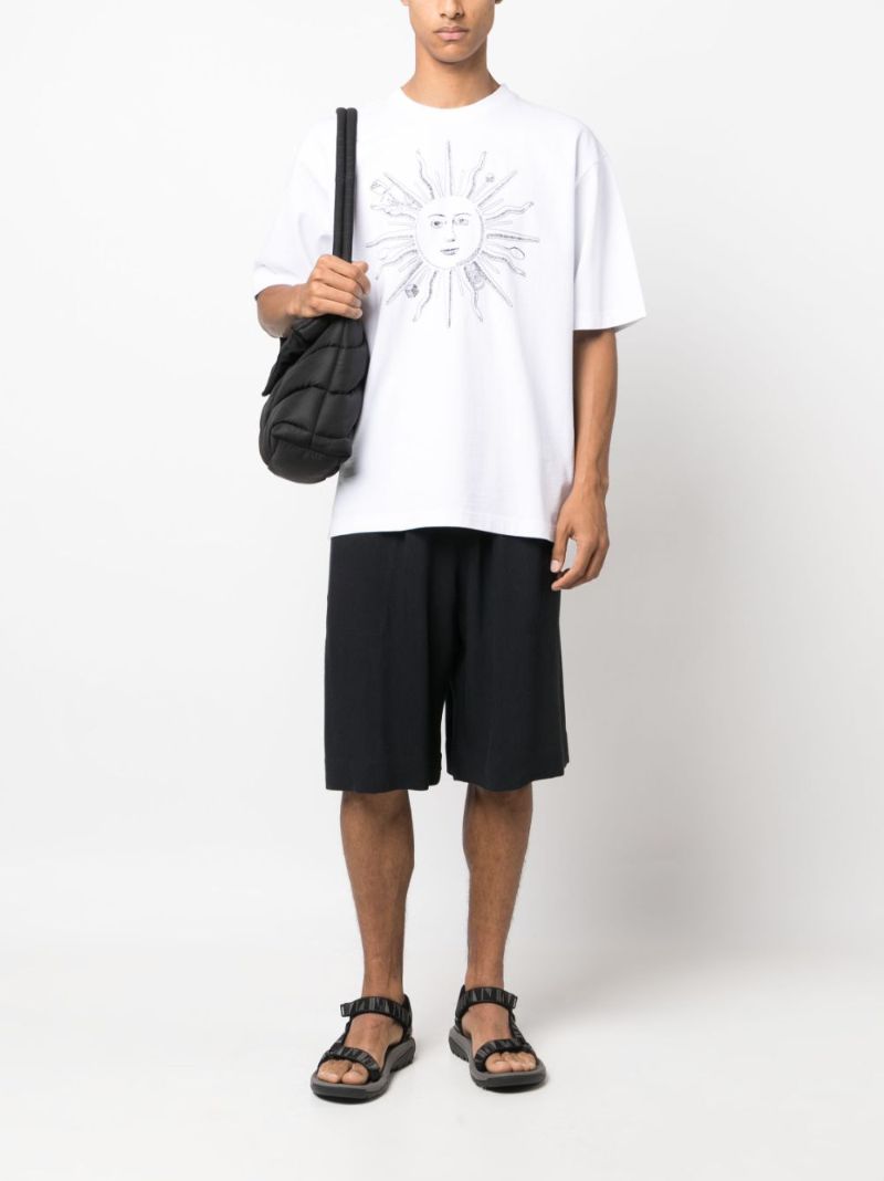 White Le T-shirt Soleil Cotton T-shirt