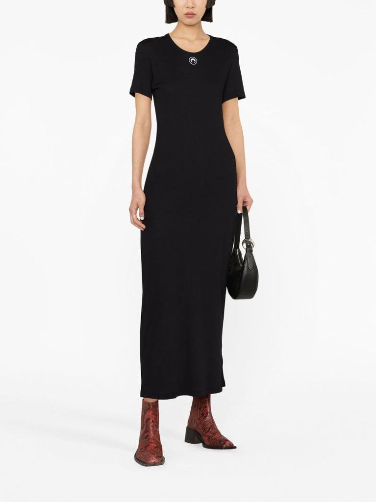 Black Crescent Moon Organic Cotton Dress