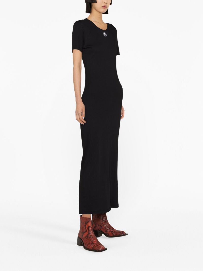 Black Crescent Moon Organic Cotton Dress