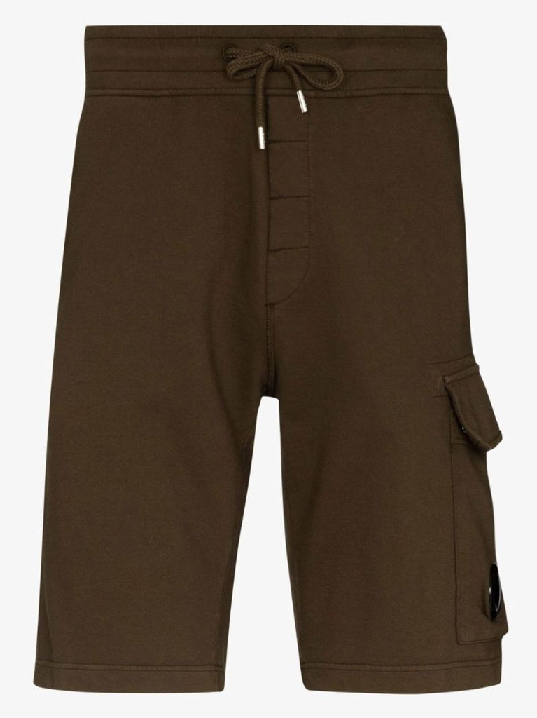 Logo Patch Cotton Cargo Track Shorts