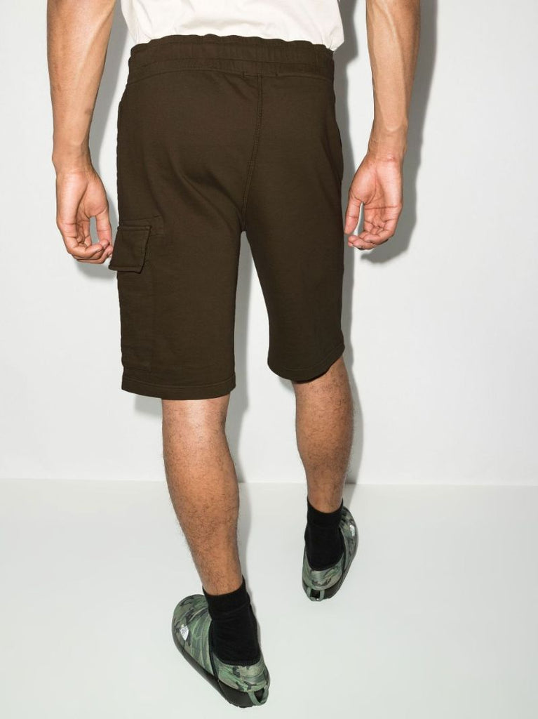 Logo Patch Cotton Cargo Track Shorts